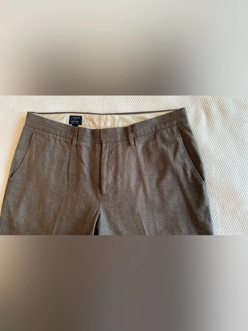 J. CREW Bedford Men's Dress Pants in Charcoal Gray